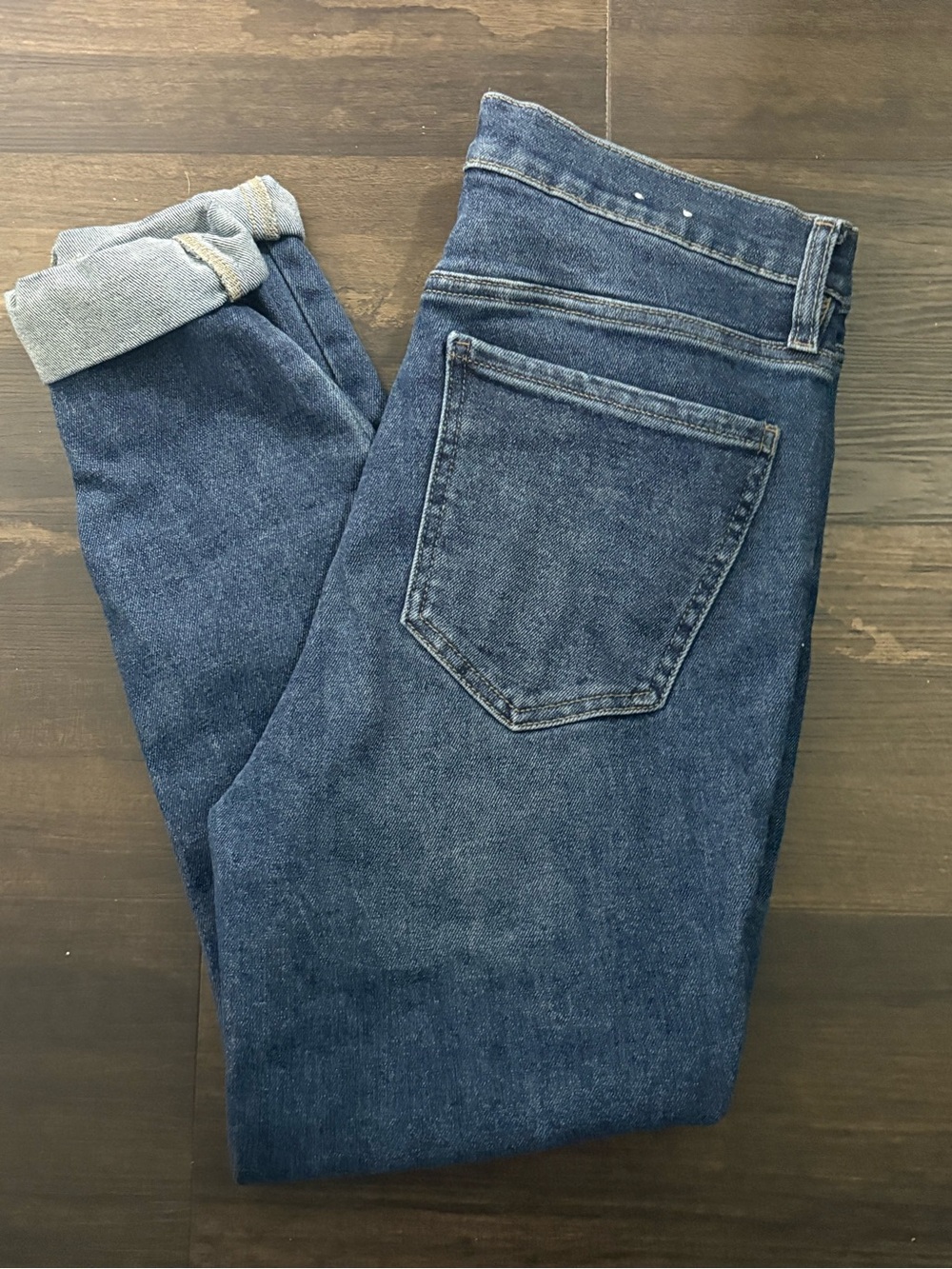 Garage High Rise Women's Skinny Jeans in Dark Blue